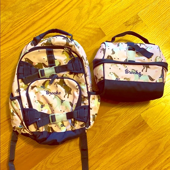 pottery barn horse backpack